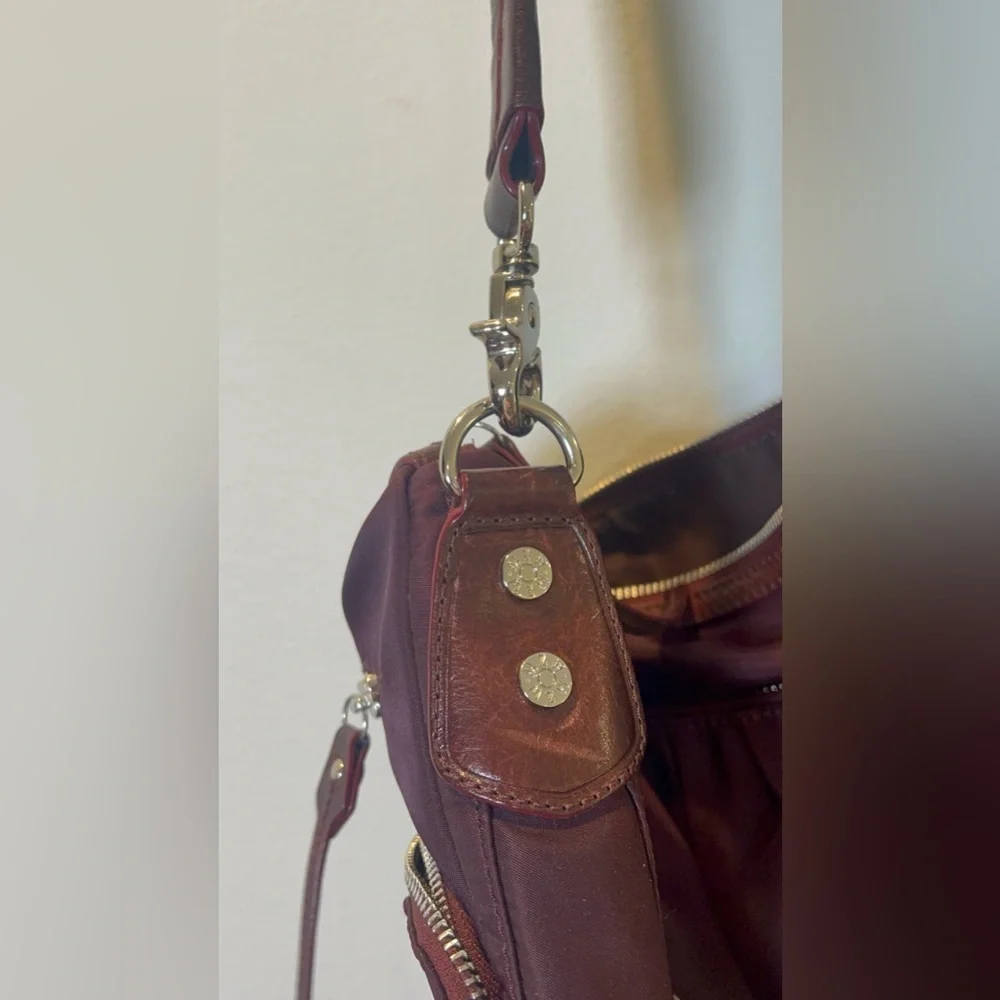 MZ Wallace Paige shoulder bag burgundy/wine color